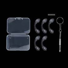 5/8pcs U Shape Silicone Conjoined Eyeglass Soft Nose Pads For Glasses Anti-Slip Insert Nose Pad - Multicolor - View 14