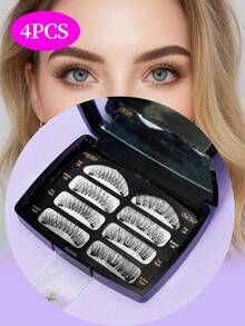 Magnetic False Eyelashes, Easy To Apply Without Glue, Popular European And American Style - View 1