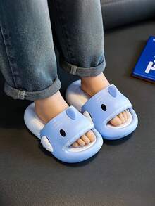 Summer Kids' Shark Non-Slip Bathroom Slippers/Sandals For Boys And Girls - Blue - View 3