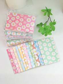 12pcs Spring Daisy Pocket Notebooks - Lined Pages, Durable Saddle Stitched Binding - Multicolor - View 7