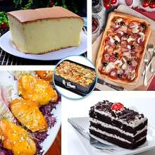 1 Piece - Large Rectangular Cake Pan, Sturdy Carbon Steel Baking Mold, Large Spring-Swept Cake Mold With Non-Stick Removable Base - Suitable For Cheesecake, Tiramisu Baking Mold, Holiday Baking Gift - View 7