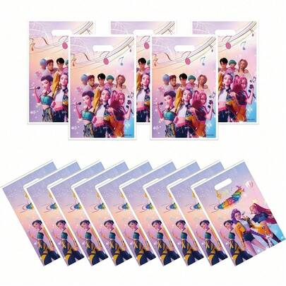 20个/套 韩流音乐派对礼品袋 - 可爱生日派对庆祝礼品袋，终极K-Pop粉丝礼品袋，K-Pop主题礼品袋 [款式随机发货]