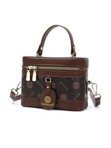 Uniwersalna damska torba na ramię z geometrycznym wzorem, regulowany pasek, torba typu crossbody, torba typu box, konstrukcja z klapką, odpowiednia do podróży, na zakupy, randki, idealny prezent dla kobiet, nastolatek, studentek, początkujących i pracujących kobiet, do biura, szkoły, pracy, biznesu, dojazdów do pracy, na zewnątrz, w podróży, na piknik itp. - Wielokolorowe - Zobacz 6