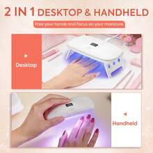 Mini UV LED Nail Lamp Professional LED Gel Nail Dryer With 4Timers Setting Nails For Fast Gel Nail Polish Salon Used - Multicolor - View 6