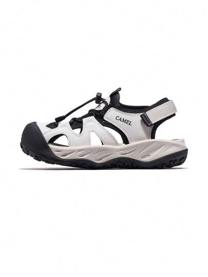 CAMEL CROWN 女士运动凉鞋 防水闭趾水凉鞋 户外运动 夏季沙滩 溯溪鞋