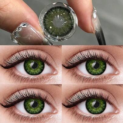 Green Little Devil Eye Contacts – Moisturizing & Daily Wea,Enhance Your Look For Festivals & Birthdays,Cheap,Valentine's Day,Cheap Items,Travel,Travel Essential,Room Decor,Valentine's Gift,Cheap Stuff,Room,Vacation Essentials,Gifts For Women,Bedroom,Valentine,99 Cent