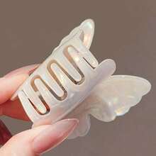 1pc/2pcs Cute Butterfly Retro Palace Style Party Luxury Acrylic Hair Claw, Elegant Elegant Dual-Layer Wings, Suitable For All Seasons - Multicolor - View 6