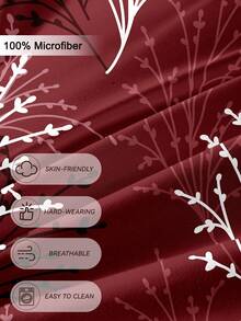 Bộ ga trải giường 3 món họa tiết lá hoa được làm từ chất liệu sợi siêu mịn cao cấp, cực kỳ mềm mại và thoáng khí, phù hợp cho mọi mùa, có thể giặt máy, không dễ phai màu, không xù lông, chống co rút, chống nhăn, trang trí phòng ngủ theo phong cách Bohemian/Farmhouse/Modern Minimalist thời trang, dễ bảo quản, phù hợp với giường cỡ King/Queen/Double/Single, lý tưởng cho nhà ở, ký túc xá, căn hộ, phòng khách, nhà nghỉ dưỡng, phòng cho thuê và làm quà tặng. - Nhiều màu - Xem 5