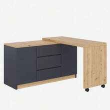 Armadi di Archiviazione - Grigio + Rovere + Truciolato - Visualizzare 7