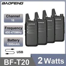 Baofeng 宝峰4个装BF-T20迷你对讲机2W便携式USB充电4个装双向无线电升级狩猎玩具 - BF-T20-4PCS - 查看 9