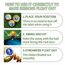 Caiton 12pcs Golf Explosion Balls | Unique Ribbon Explosion Effect, High-Quality Gold Design | Fun And Mischievous Prank Golf Balls, Perfect For Golf Opening Ceremonies And Parties | Creative Prank Gifts To Add Fun To Holiday Surprises And Become The Highlight Of Golf Parties. - Gold - View 5