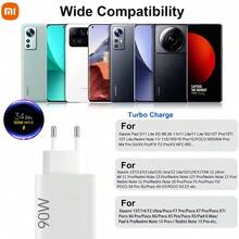 Xiaomi Original 90W Ultra-Fast Charging Kit Global Version, EU Standard Plug Type A Power Adapter + 1-Meter Type-C Data Cable, Portable Fast Charging, White - White - View 4