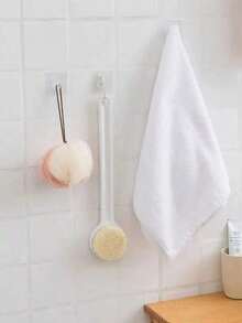 5/10/20个装强力粘性牛角挂钩，壁挂式自粘挂钩，适用于厨房、浴室、墙面，透明无痕挂钩 - 均碼 - 查看 6