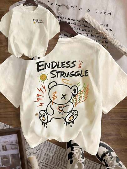 Camiseta de mujer de estilo casual y suelto con cuello redondo y manga corta, con un nuevo diseño simple y lindo, adecuada para el uso diario y de vacaciones.