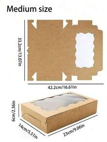 20/10 Pcs Rectangular Paper Gift Boxes With Display Window, Suitable For Weddings, Birthdays, Graduations, Festivals, Easter, New Year, Valentine's Day, Mother's Day And Other Occasions - Multicolor - View 6