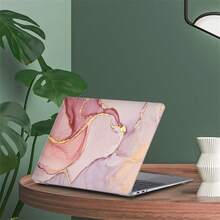 Abstract Painting Pattern Protective Case, Compatible With MacBook Air 13, Front And Semi-Transparent Back Design - Multicolor - View 7