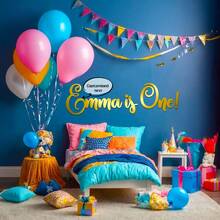 优雅定制字体贴纸 - 个性化乙烯基字母，适用于婚礼欢迎牌、派对装饰草书姓名贴纸、现代简约活动标牌 - 彩色 - 查看 2