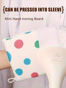 1pc Of Tulip/Polka Dot Pattern Mini Ironing Board,Handheld Ironing Board,Hanging Ironing Pad,Ironing Glove,Small Ironing Stool/Ironing Board. - Multicolor - View 4