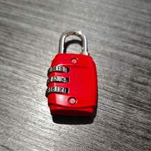 1个3位密码挂锁，重型金属可复位安全锁，小型无钥匙挂锁，适用于行李箱、旅行、健身房储物柜、手提箱、背包、工具箱、学校储物柜和家庭使用 - 小型密碼鎖 - 查看 15