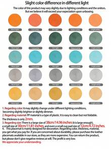 4/6 Stücke handgefertigte, marineblaue gewebte Tischsets, runde gewebte Tischsets, Hitze-Isolationsunterlagen, dekorative Matten, in mehreren Farben erhältlich, Tischmatten, knitterresistente Tischsets, geeignet für Geburtstag, Weihnachten, Einweihungsfeier, Feier, Feiertags-Party, Familientreffen und andere Anlässe. - marineblau - Übersicht 9