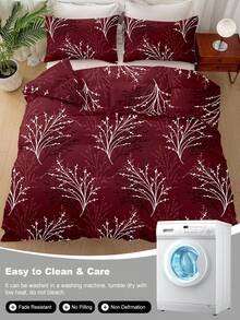 Bộ ga trải giường 3 món họa tiết lá hoa được làm từ chất liệu sợi siêu mịn cao cấp, cực kỳ mềm mại và thoáng khí, phù hợp cho mọi mùa, có thể giặt máy, không dễ phai màu, không xù lông, chống co rút, chống nhăn, trang trí phòng ngủ theo phong cách Bohemian/Farmhouse/Modern Minimalist thời trang, dễ bảo quản, phù hợp với giường cỡ King/Queen/Double/Single, lý tưởng cho nhà ở, ký túc xá, căn hộ, phòng khách, nhà nghỉ dưỡng, phòng cho thuê và làm quà tặng. - Nhiều màu - Xem 10