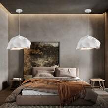 ZHUO LANG DA 1pc Cement & Concrete Foam Pendant Light, Cream Modern Style Suitable For Various Rooms, Living Room, Bedroom, Tea Room, Dining Room, Cafe (Excluding Bulb And Light Source) - White - View 11