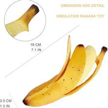 1个香蕉造型挤压减压香味软萌玩具，可爱生日礼物，新奇玩具 - 彩色 - 查看 4