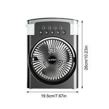 三合一新款风扇空调家用小型空气冷却器LED夜灯便携式加湿器空气调节风扇办公室家用风扇 - 多款式 - 查看 11