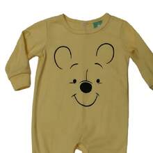 Disney Lightweight Printed Cotton Romper For Baby - 黃色 - 查看 3