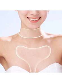 2pcs Neck Wrinkle Patches, Reusable Silicone Pads, Medical Grade, Suitable For Side Sleepers Night Care - Multicolor - View 1