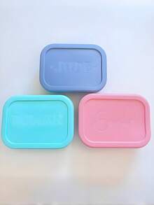 Personalized Lunch Box For Kids, Custom Silicone Lunch Box With Name, Custom Engraved, Custom Lunch Box, Back To School, School Snack Box - Multicolor - View 7