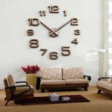 Jam Dinding Besar Desain Modern 16"/36"/47" 3D/2D DIY Jam Kuarsa Jam Tangan Modis Stiker Cermin Akrilik Dekorasi Rumah Ruang Tamu Kantor Hadiah - Beraneka warna - View 4