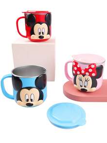 Disney 1个260毫升/320毫升迪士尼3D卡通人物不锈钢保温水瓶，图案可选朱迪/尼克/米妮/米奇/史迪奇/汽车总动员，冷热两用，儿童适用 - 彩色 - 查看 1