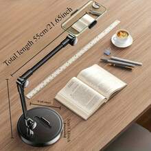 1 pieza Soporte ajustable de metal para teléfono/tableta, adecuado para escritorio - Negro - Ver 6