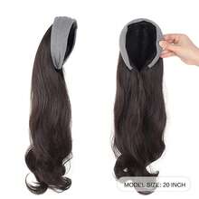 Women's Synthetic Detachable Hairband Wig, Curly Clip-In Hair Extension, Stylish Wig Accessory, Half Hairband Wig - Multicolor - View 5