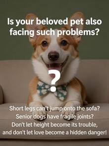 宠物床边楼梯，小型犬/猫爬梯，幼犬/幼猫攀爬台阶，床边家具 - 淺灰色 - 查看 5