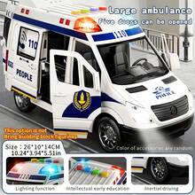 110型汽车玩具，声光早教玩具，逼真合金越野车，车门可打开，惯性驱动汽车玩具，适合男孩，可作为生日礼物、桌面摆件、汽车配件、节日礼物 - 彩色 - 查看 9