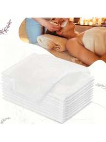 10pcs Disposable Novelle Life Massage Bed Sheets 88.9 X 213.36cm, Breathable Non-Woven Fabric Massage Bed Protector Pads, Single Use, Suitable For Salon Facial And Body Care - Multicolor - View 6
