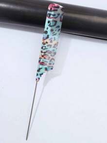 Peine de acero con púas, resistente al calor y antiestático para peluquería - Multicolor - Ver 16