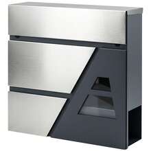 HOMCOM Buzones - Gris Oscuro - Ver 2