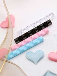 6pcs 5-Slot Acrylic Brush Holders For Nail Art, Makeup Brushes, Pens, And DIY Tool Organization. - Multicolor - View 6