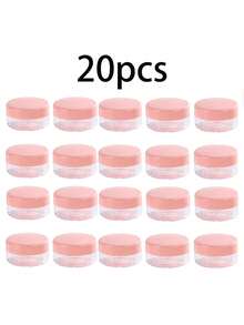 Hũ đựng kem mini trong suốt có nắp trong suốt, Hũ đựng mẫu mỹ phẩm bằng nhựa rỗng, Hộp đựng mẫu trang điểm nhỏ, Kem nhiều màu, Sữa dưỡng thể, Son môi, Phấn mắt, Bột sơn móng tay, Trang sức, Nhỏ gọn & Di động, Có thể tái sử dụng, Phụ kiện du lịch, Vật dụng cần thiết khi đi du lịch, Hũ đựng mẫu mỹ phẩm, Chai mini rỗng - Hồng - Xem 13