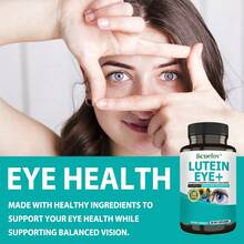 Bcuelov Lutein Dietary Supplement Capsules - Contains Vitamin A, Lutein, Zeaxanthin, Astaxanthin, Bilberry Extract, Goji Berry Extract, Black Pepper Extract, Supports Eye And Vision Health - 120 Capsules - 1 chai - Xem 3