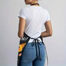 1pc Apron Printed With Cute Cat Pattern, Suitable For Men And Women Home Kitchen Use - A - View 5