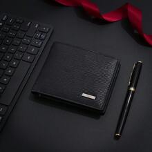 Short Striped Men's Wallet, PU Wallet, Coin Purse, Wallet, Zipper Wallet, In Stock - Multicolor - View 2