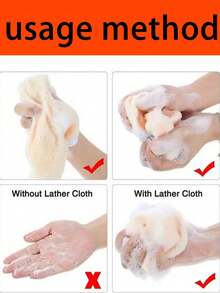 5Pcs Exfoliating Face And Body Wash Cloths,Soft Weave Dual Textured Exfoliating Scrub Cloth, For Shower, Spa, Massage And Body Scrubs, Dead Skin Cell Remover - Apricot - View 5