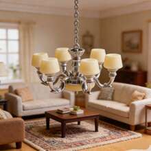 复古风格迷你吊灯，适用于1:12比例娃娃屋，合金吊坠，吸顶装饰吊灯，奶油色仿古饰面，客厅场景装饰模型，娃娃屋照明 | 优雅吊灯，娃娃屋装饰，微型家具，精致工艺品，适用于房间装饰，卧室配件，墙面装饰，客厅装饰，DIY微缩场景装饰，摄影道具，收藏礼品，个性化礼品 - 彩色 - 查看 10