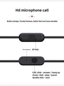 JBL Tai nghe C100SI có dây, chất lượng cao, tích hợp bộ chỉnh âm, dành cho karaoke, khử tiếng ồn, tương thích với nhiều loại điện thoại di động và máy tính. - Xem 6