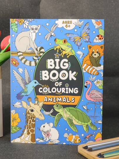 儿童动物王国涂色书 | 100多种可爱动物，激发你的创造力