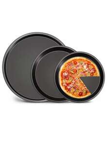 披萨烤盘，圆形碳钢不粘披萨烤盘，烘焙工具，烤箱专用蛋糕模具。 - 彩色 - 查看 5